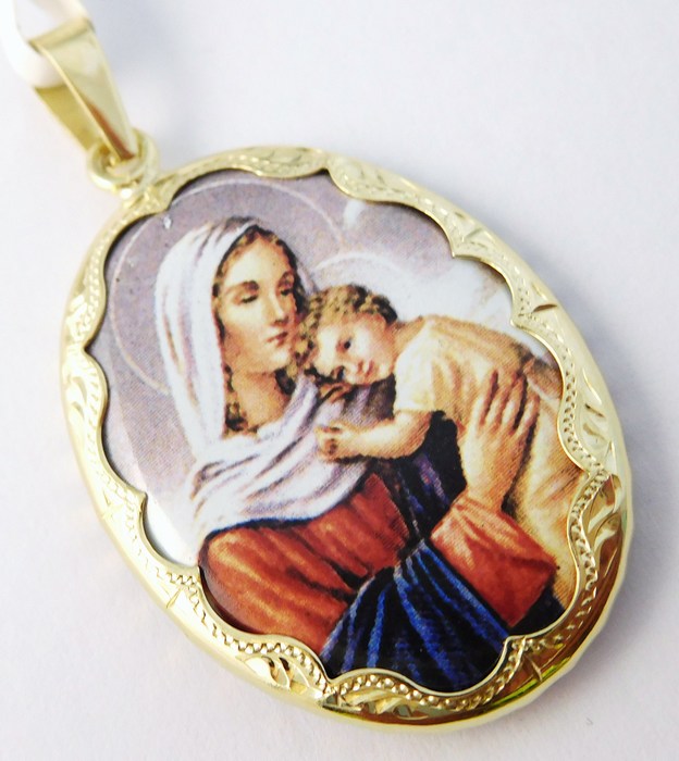 zlaté přívěsky - MADONKY