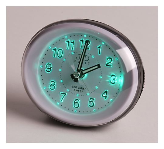 Moderní svítící stříbrný LED budíky JVD sweep SRP810.13