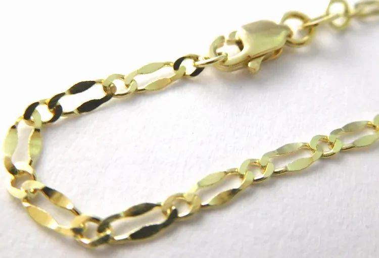 Klenoty Budín Dámský mohutný řetízek ze žlutého zlata (kávové zrno) 585/2,97gr 42cm 3640025