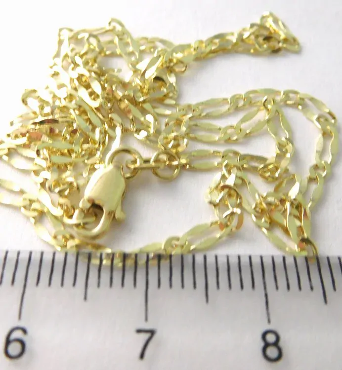 Klenoty Budín Dámský mohutný řetízek ze žlutého zlata (kávové zrno) 585/2,97gr 42cm 3640025