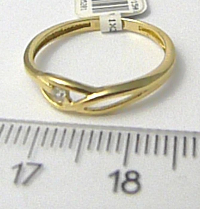 Klenoty Budín Dámský zlatý prsten se zirkonem vel.49 585/1,15gr 4515045