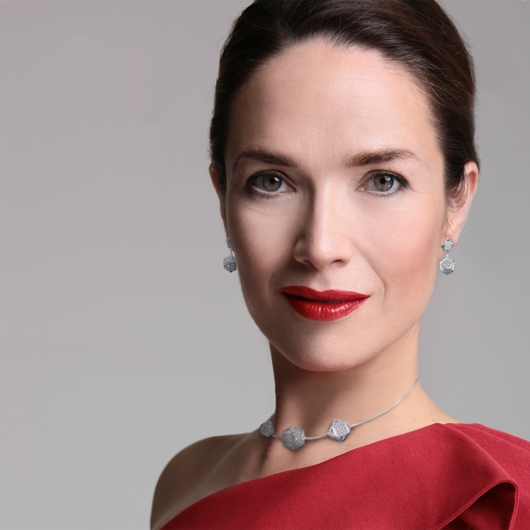 Klenoty Budín Luxusní zlatý prsten Kostka COUPLE v růžovočerveném zlatě 3 x 5x5mm 585/1000 6610290 RED