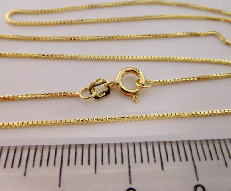 Klenoty Budín Dámský zlatý řetízek na přívěsek (Benátský) 42cm 585/1,22gr 3640112