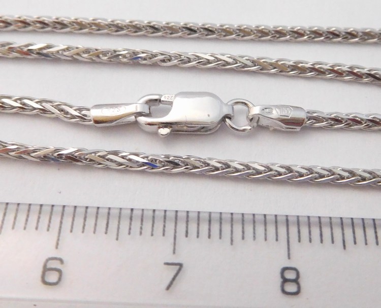 Klenoty Budín Dámský stříbrný řetízek s karabinkou 925/6,90gr 65cm 0301223