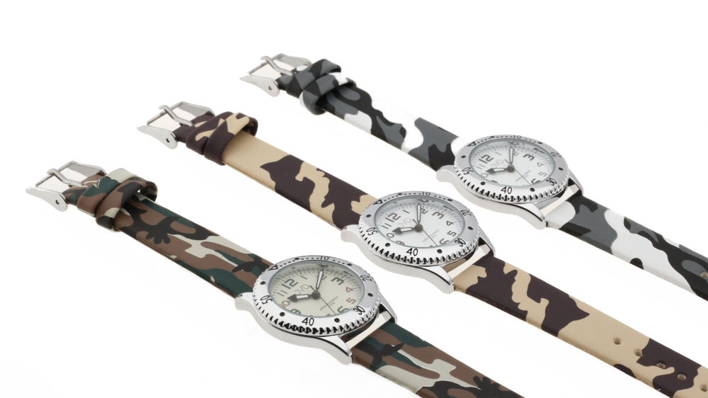 JVD Dětské náramkové chlapecké maskáčové hodinky JVD J7203.2