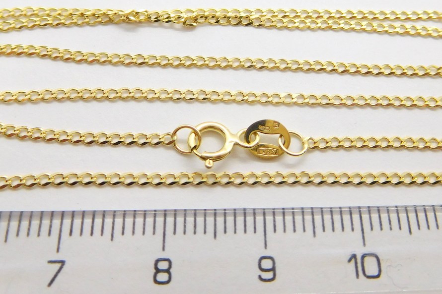 Klenoty Budín Pánský pevný zlatý řetěz - řetízek PANCER 50cm 585/1,72gr HK6038