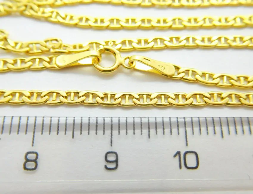 Klenoty Budín Mohutný zlatý řetízek (PANCER+MUSTEK) 50cm 585/3,09gr HK6048