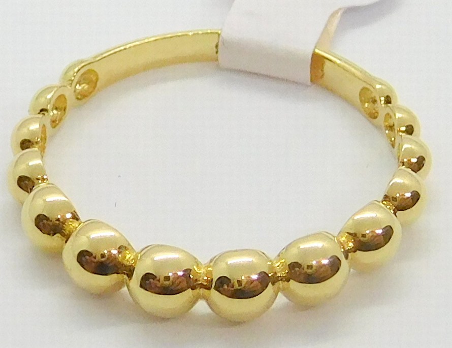 Klenoty Budín Dámský kuličkový zlatý prsten ze žlutého zlata 585/1,02gr vel. 57 HK1100