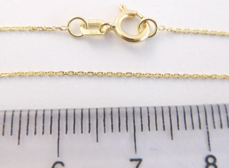 Klenoty Budín Přívěskový zlatý řetízek 585/1,46gr 50cm HK6227