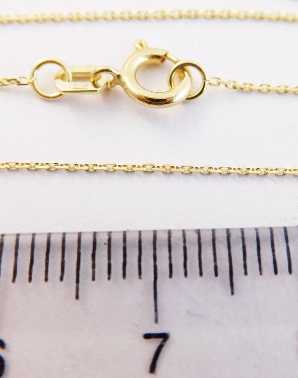 Klenoty Budín Přívěskový zlatý řetízek 585/1,46gr 50cm HK6227