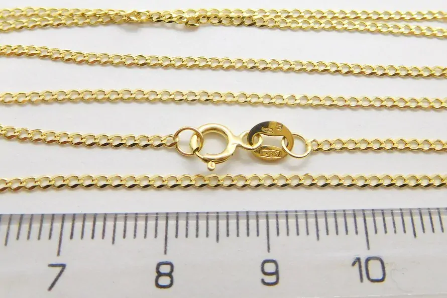 Klenoty Budín Pánský pevný zlatý řetěz - řetízek PANCER 45cm 585/1,89gr HK6094