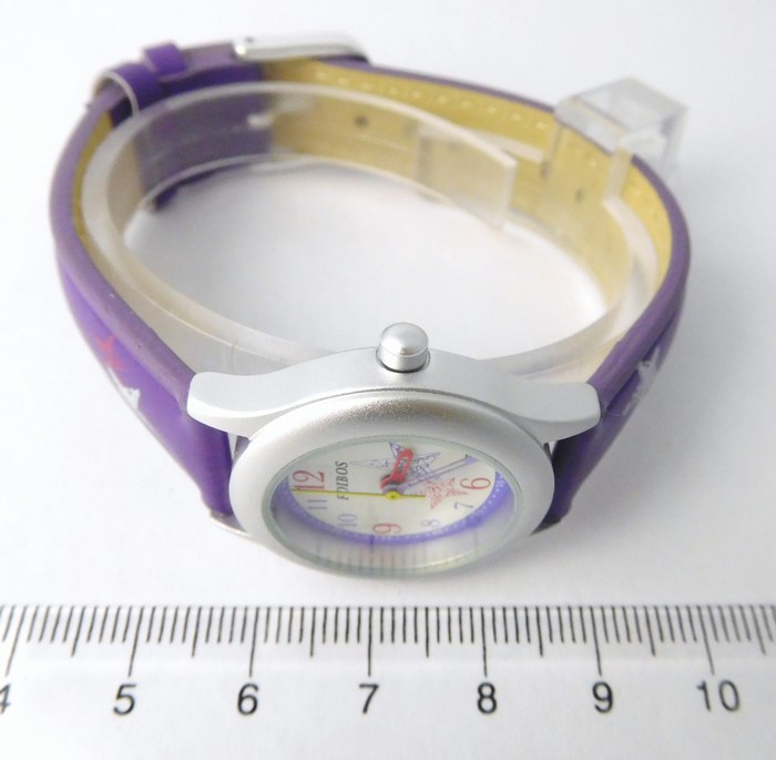 Foibos Fialkové dětské hodinky Foibos CK1567.3 s barevnými motivy