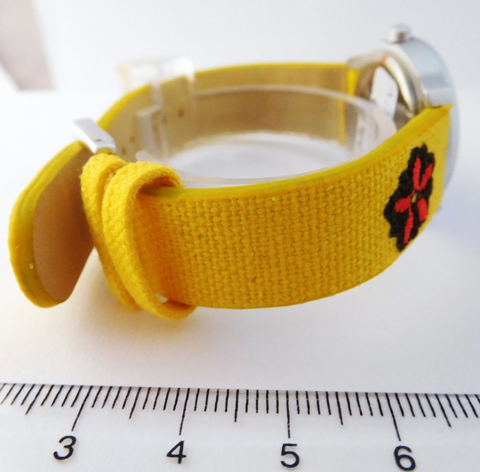 Foibos Dětské dívčí žluté hodinky Foibos CK1055.2 pro děvčata 