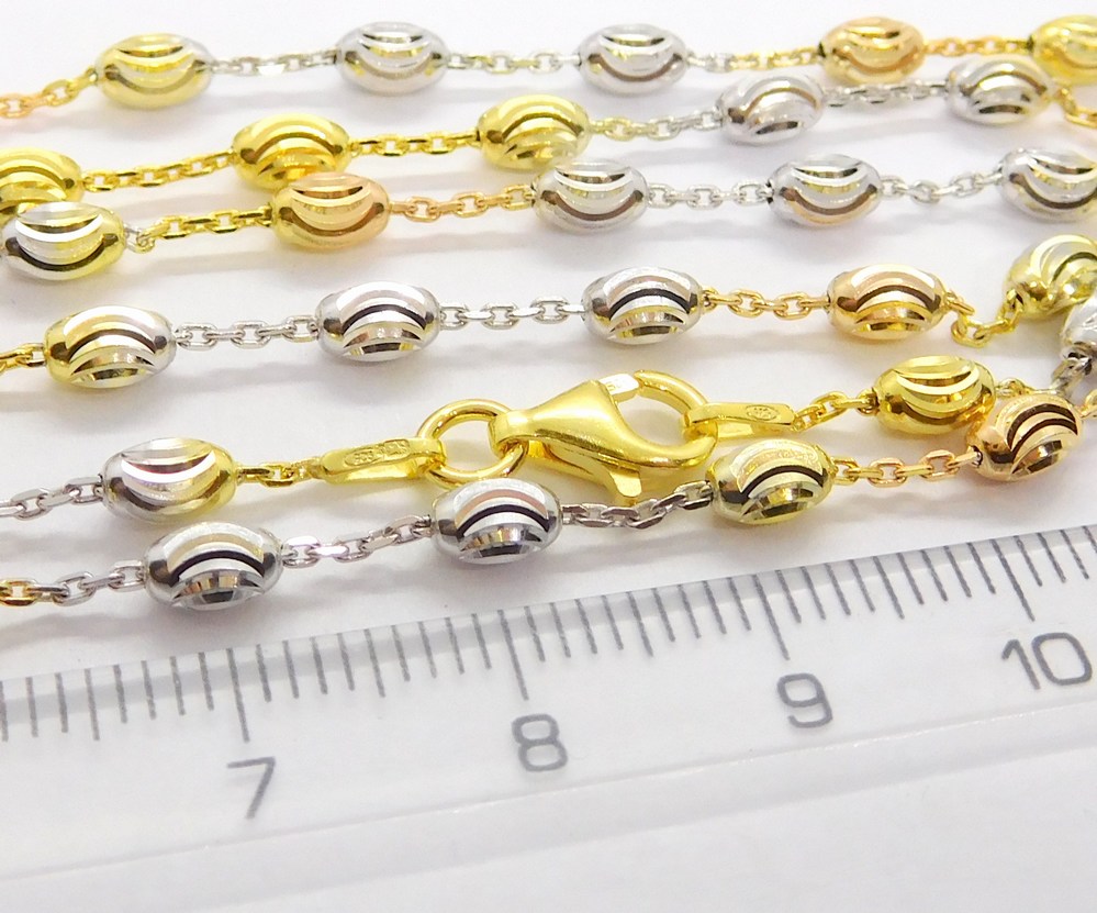 Klenoty Budín Dámský gravírovaný stříbrný náramek (zlatá,růžová,stříbrná) 925/1000 19cm 031047300007