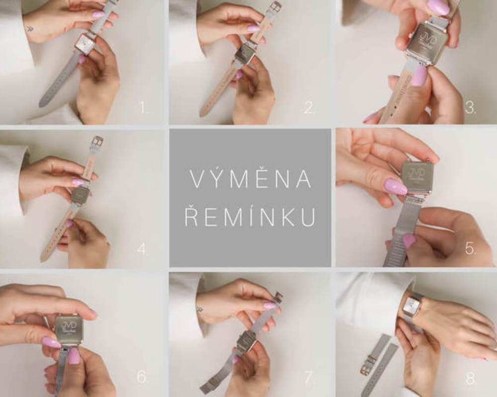 JVD Luxusní dámské elegantní rose gold nerezové ocelové hodinky JVD JVD J-TS52