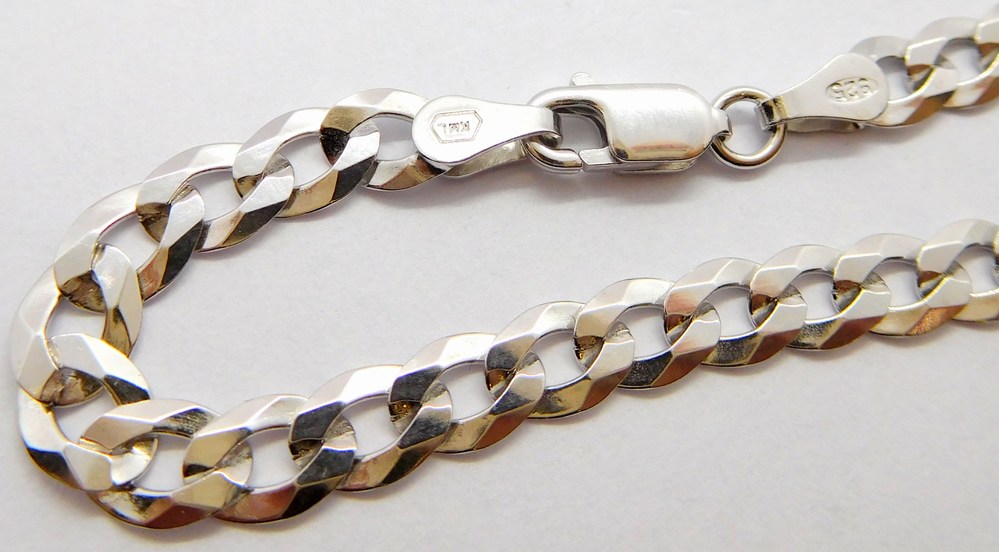 Klenoty Budín Mohutný pánský stříbrný řetízek PANCER 925/1000 9,50gr 50cm 030238000094