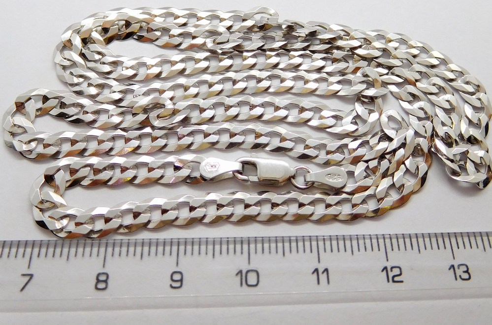 Klenoty Budín Mohutný pánský stříbrný řetízek PANCER 925/1000 9,50gr 50cm 030238000094