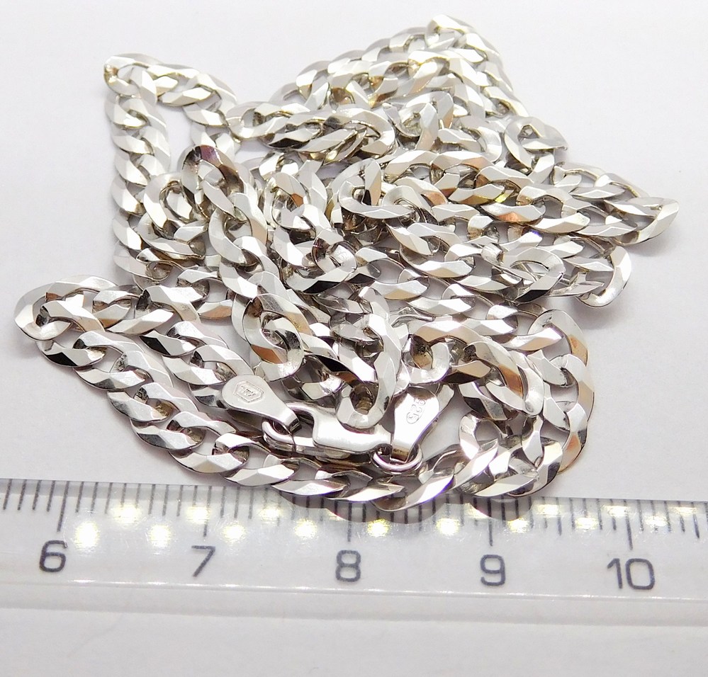 Klenoty Budín Mohutný pánský stříbrný řetízek PANCER 925/1000 9,50gr 50cm 030238000094