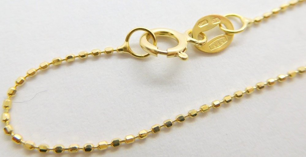 Klenoty Budín Dámský zlatý přívěskový řetízek 585/1,06gr 45cm HK6255