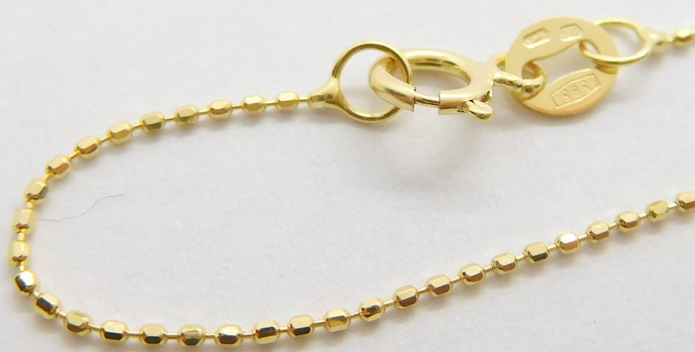 Klenoty Budín Dámský zlatý přívěskový řetízek 585/1,06gr 45cm HK6255