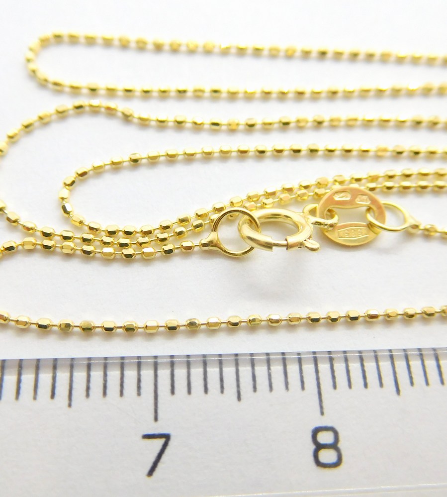 Klenoty Budín Dámský zlatý přívěskový řetízek 585/1,06gr 45cm HK6255