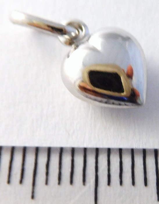 Klenoty Budín Zlaté srdíčko - zlatý přívěsek z bílého zlata 585/0,33gr HK3171