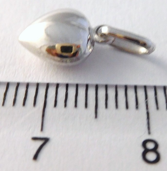 Klenoty Budín Zlaté srdíčko - zlatý přívěsek z bílého zlata 585/0,33gr HK3171