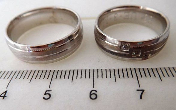 Exkluzivní stříbrné snubní prsteny Couple 925/1000 65UE3M