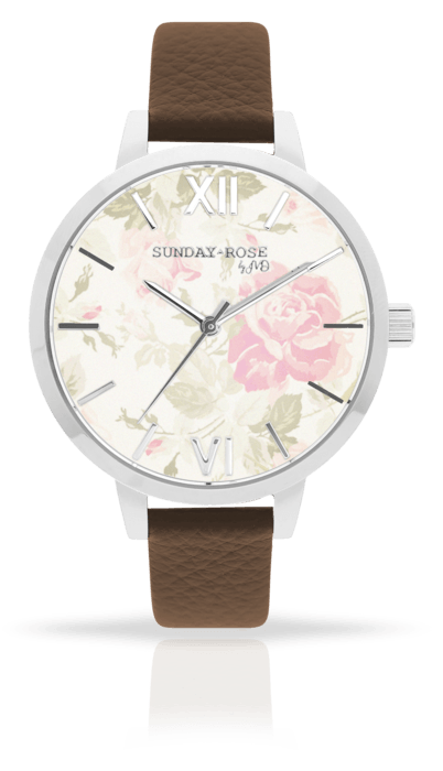 Dámské luxusní designové hodinky SUNDAY ROSE Alive VINTAGE FLOWERS SUN-A01