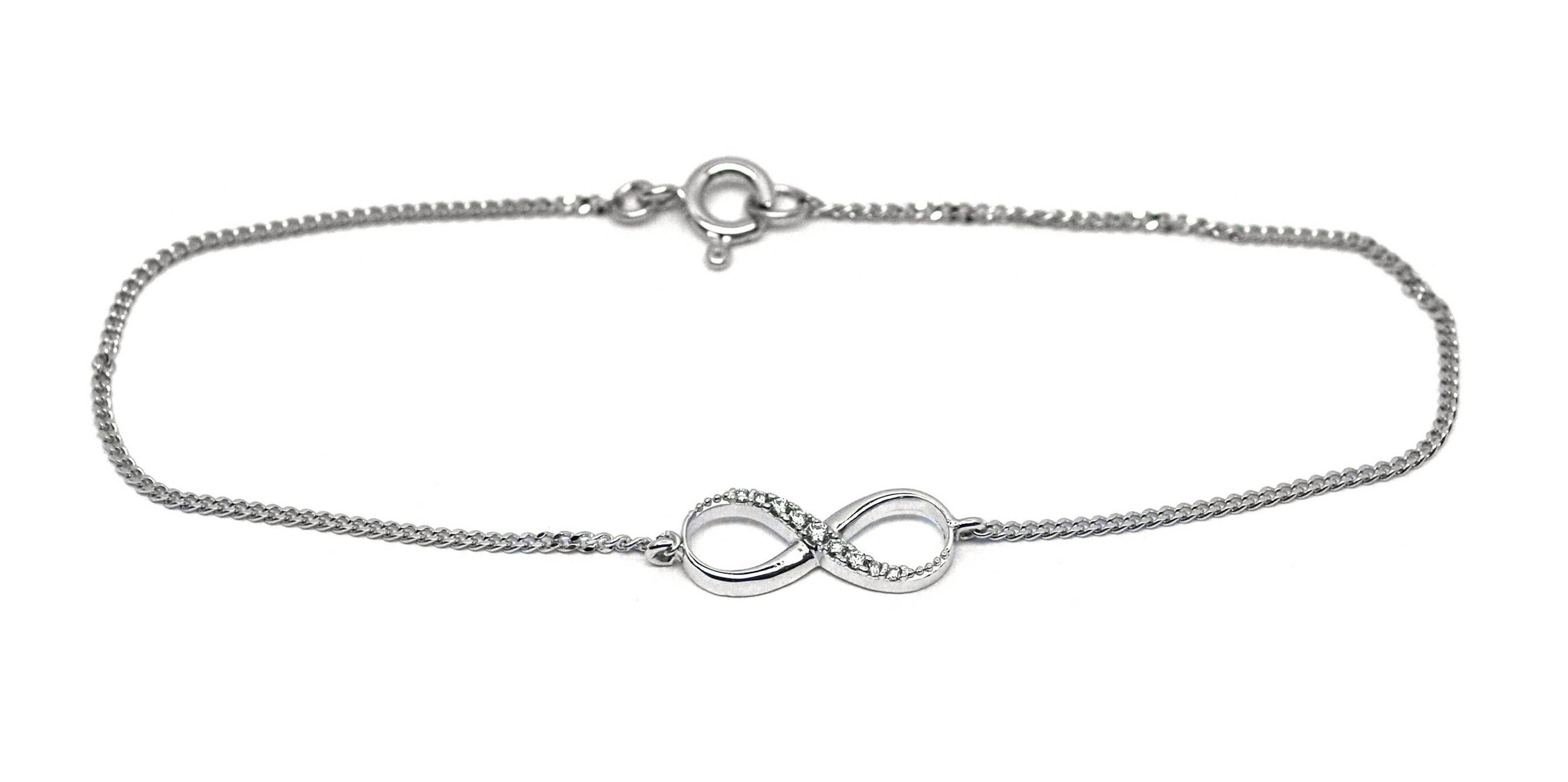 Diamantový zlatý náramek z bílého zlata s diamanty J-29279-17