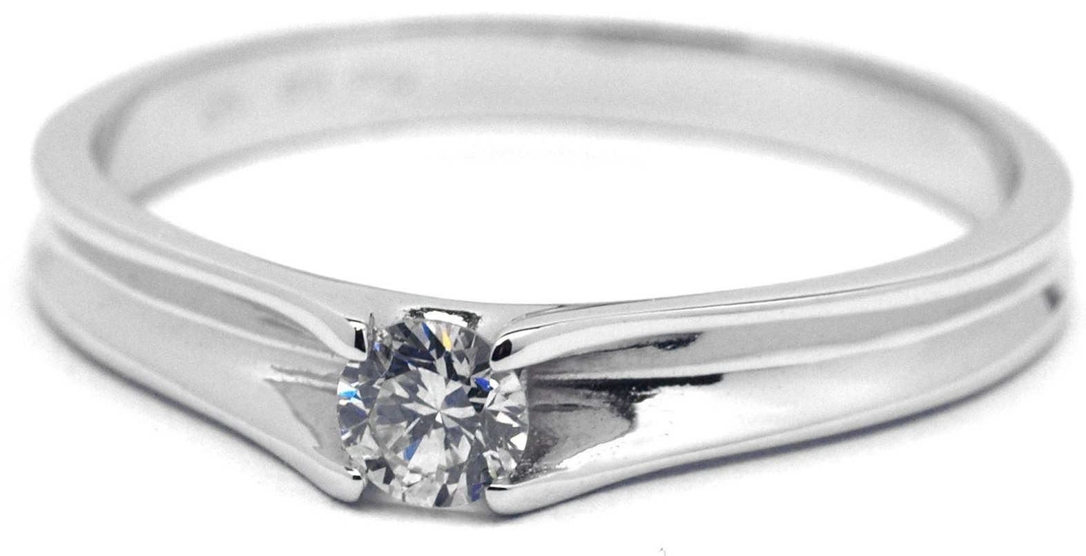 Klenoty Budín Luxusní diamantový zásnubní prsten s diamantem - libovolná velikost J-28300-17