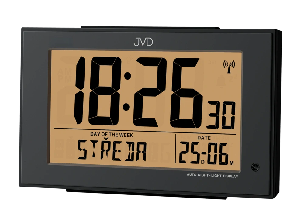 JVD Digitální rádiem řízený budík s češtinou JVD RB9447.2