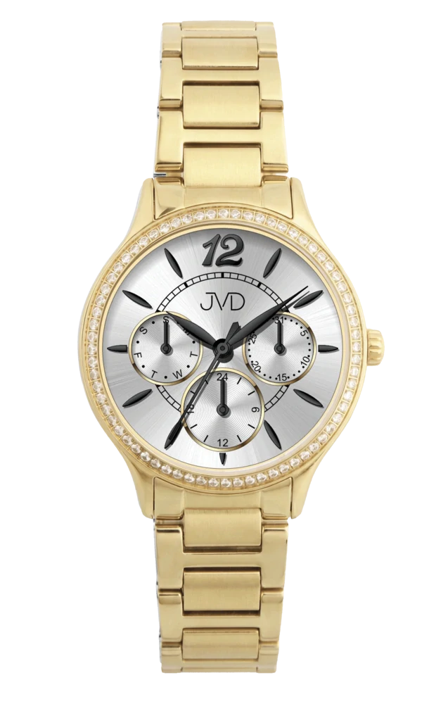 JVD Dámské ocelové šperkové hodinky s chronografem JVD JE404.2