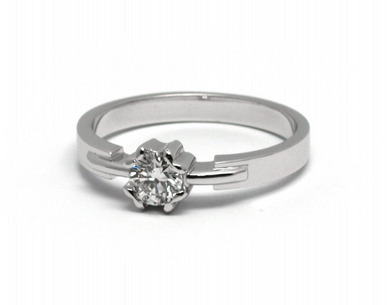 Zásnubní diamantový prsten s přírodními diamanty 585/2,76 gr J-21606-12 POŠTOVNÉ ZDARMA!