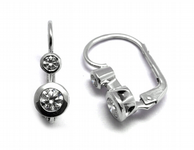 Diamantové náušnice s přírodními vzácnými diamanty 585/1,72 gr J-20698-12 POŠTOVNÉ ZDARMA!
