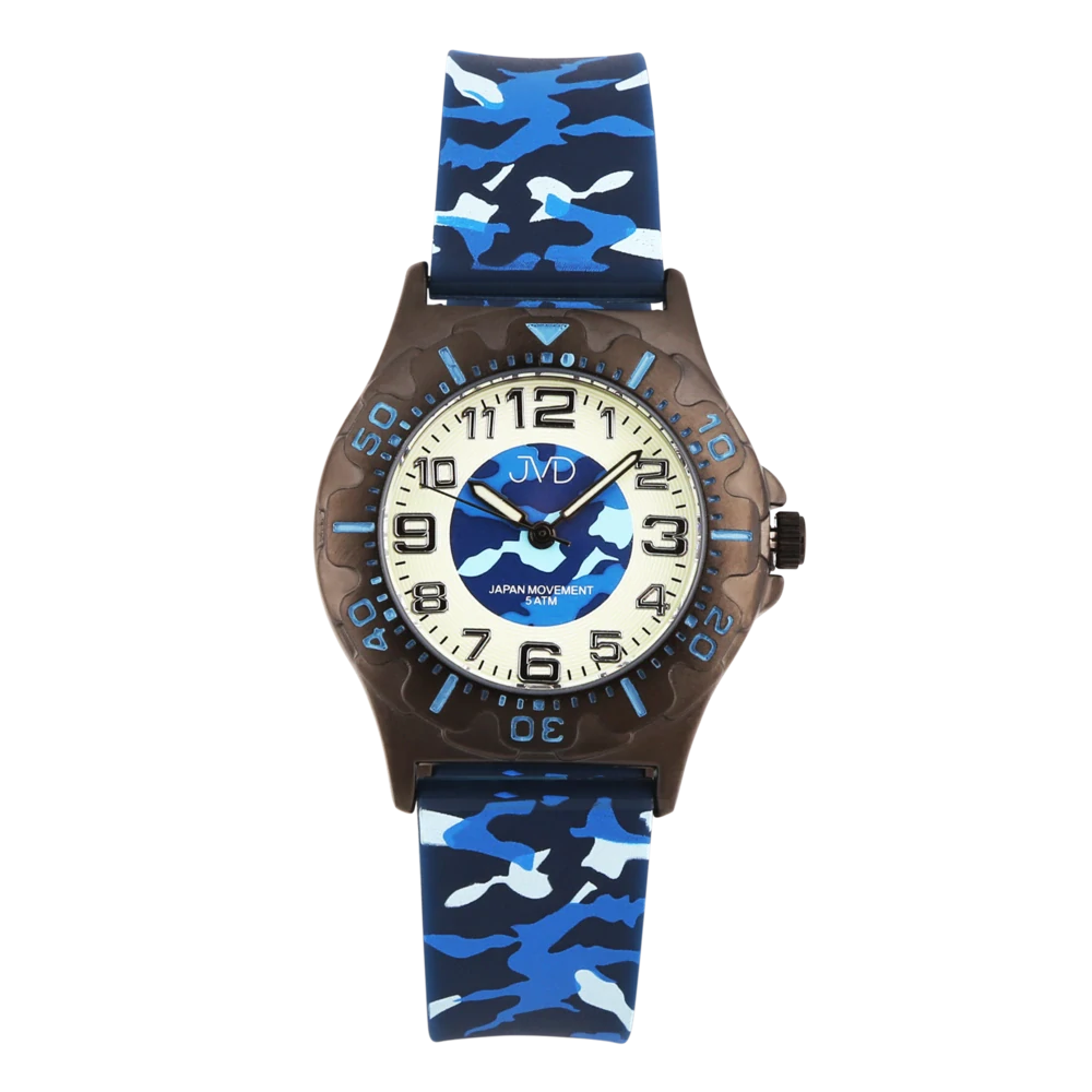 JVD Dětské chlapecké maskáčové sportovní hodinky JVD JZ8005.2