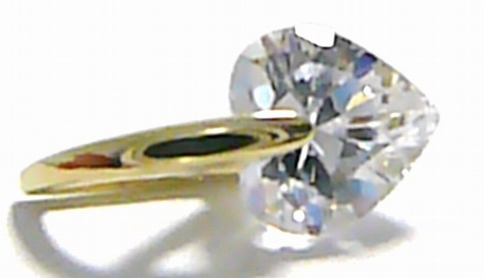 Klenoty Budín Mohutný zlatý přívěsek ve tvaru srdíčka - velké srdce 585/1,22gr 246040648