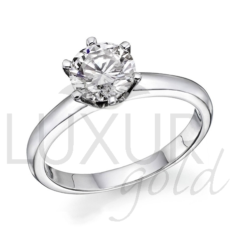 Zásnubní diamantový prsten, bílé zlato, ARTEMIS, GEMS, 40610701