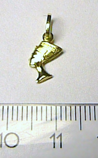 Klenoty Budín Zlatý přívěsek - zlatá kleopatra ze žlutého zlata 585/0,52gr H329