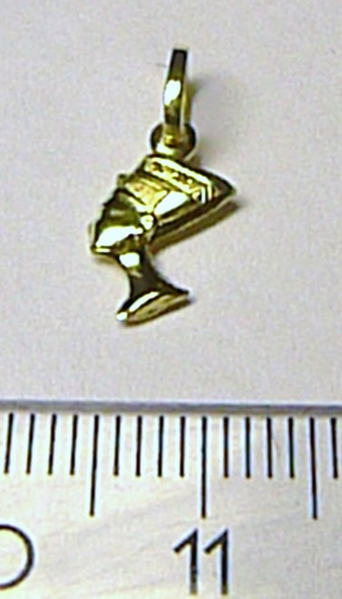 Klenoty Budín Zlatý přívěsek - zlatá kleopatra ze žlutého zlata 585/0,52gr H329