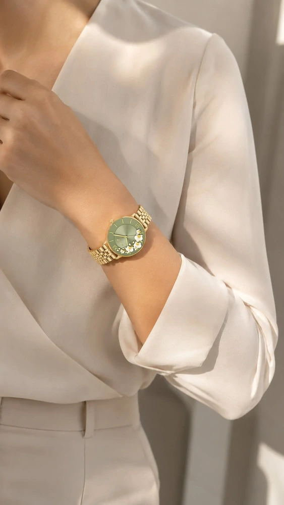 SUNDAY ROSE Dámské luxusní designové hodinky SUNDAY ROSE SUN-O02