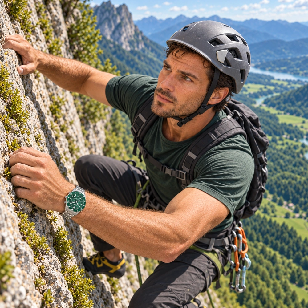 LAVVU Pánské hodinky Chronograph BRENNING s vodotěsností 200M LWM0342