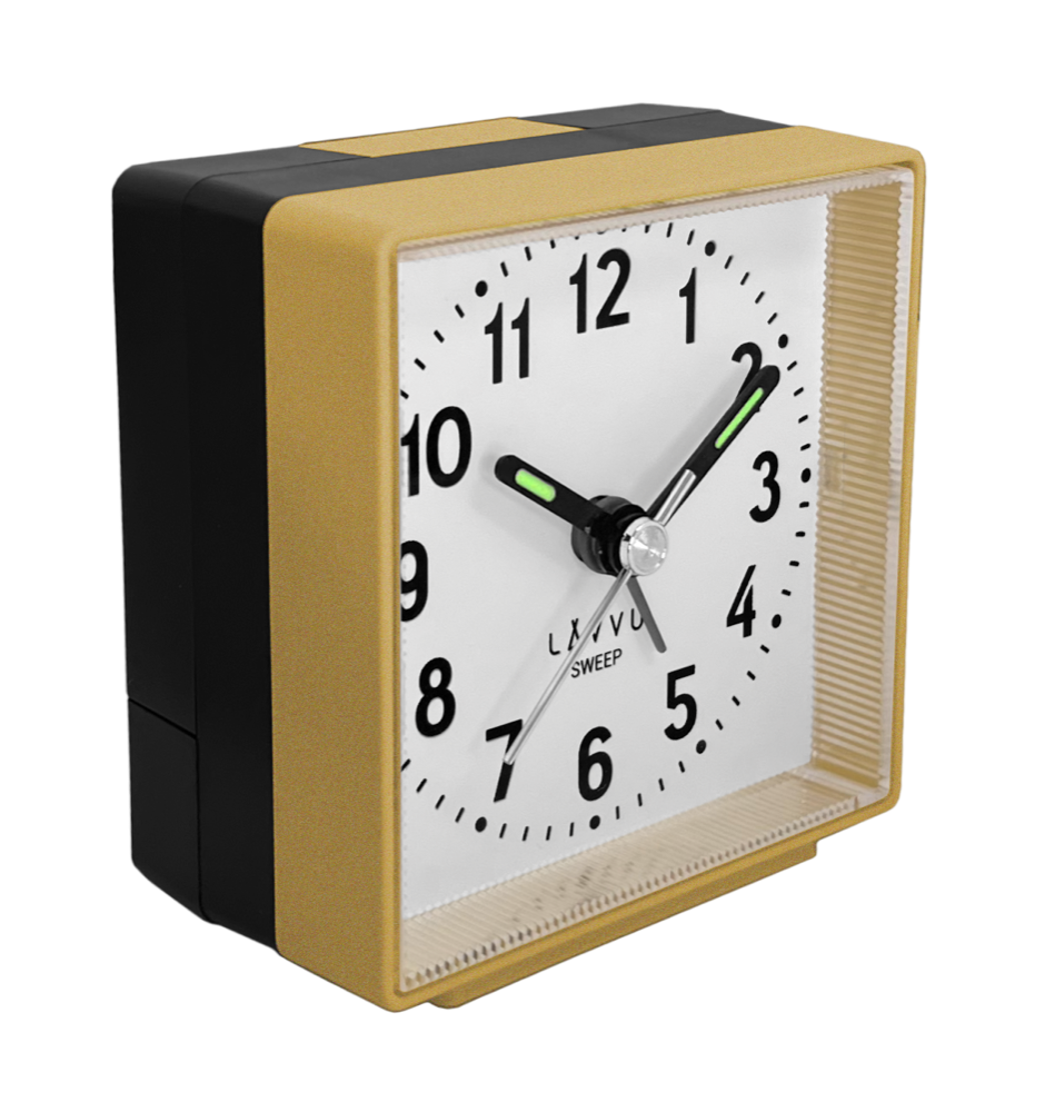 LAVVU Zlatý budík LAVVU SWEEP s plynulým chodem LAS3013