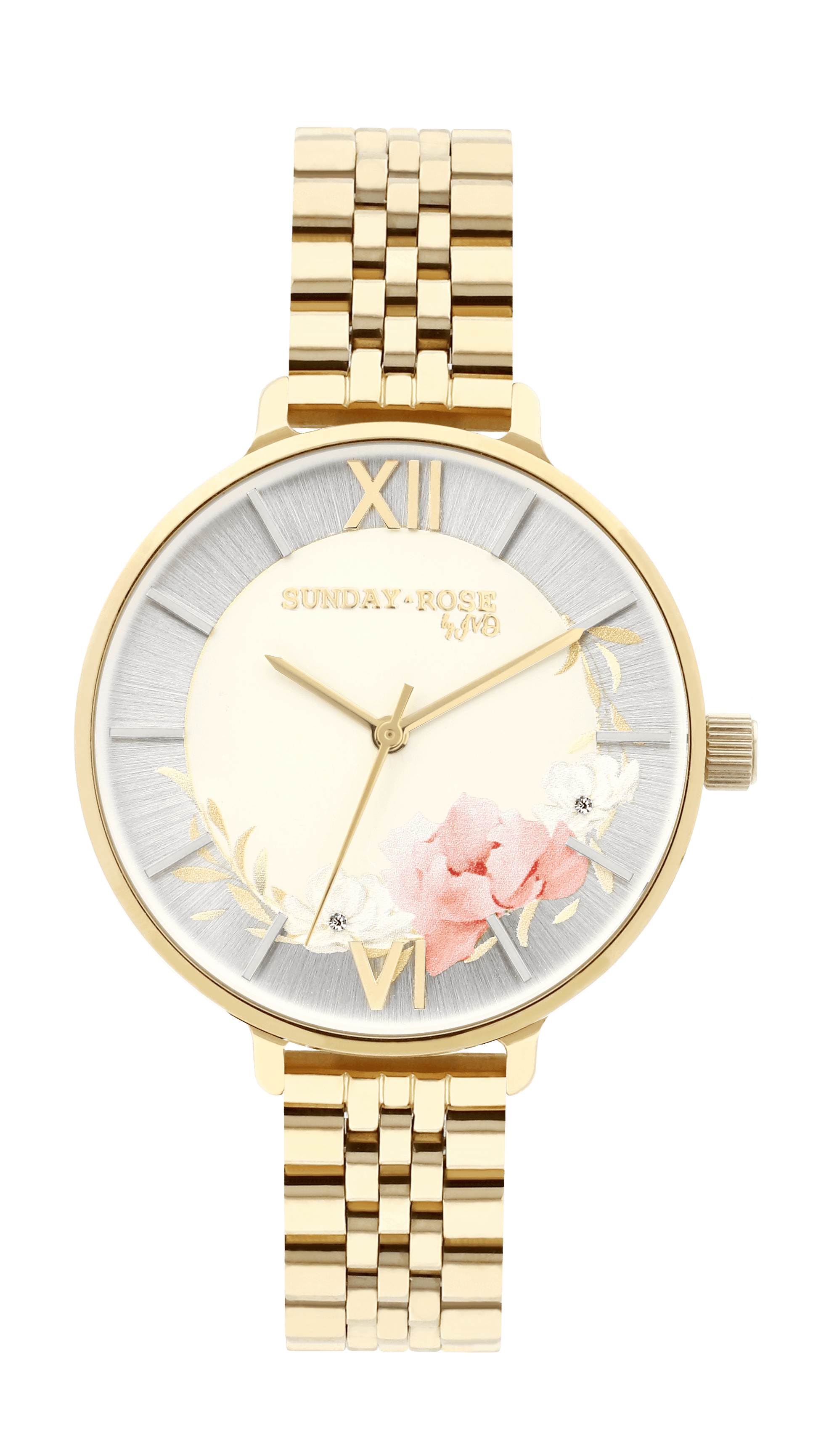 Dámské luxusní designové hodinky SUNDAY ROSE Spirit TEA ROSE SUN-S14