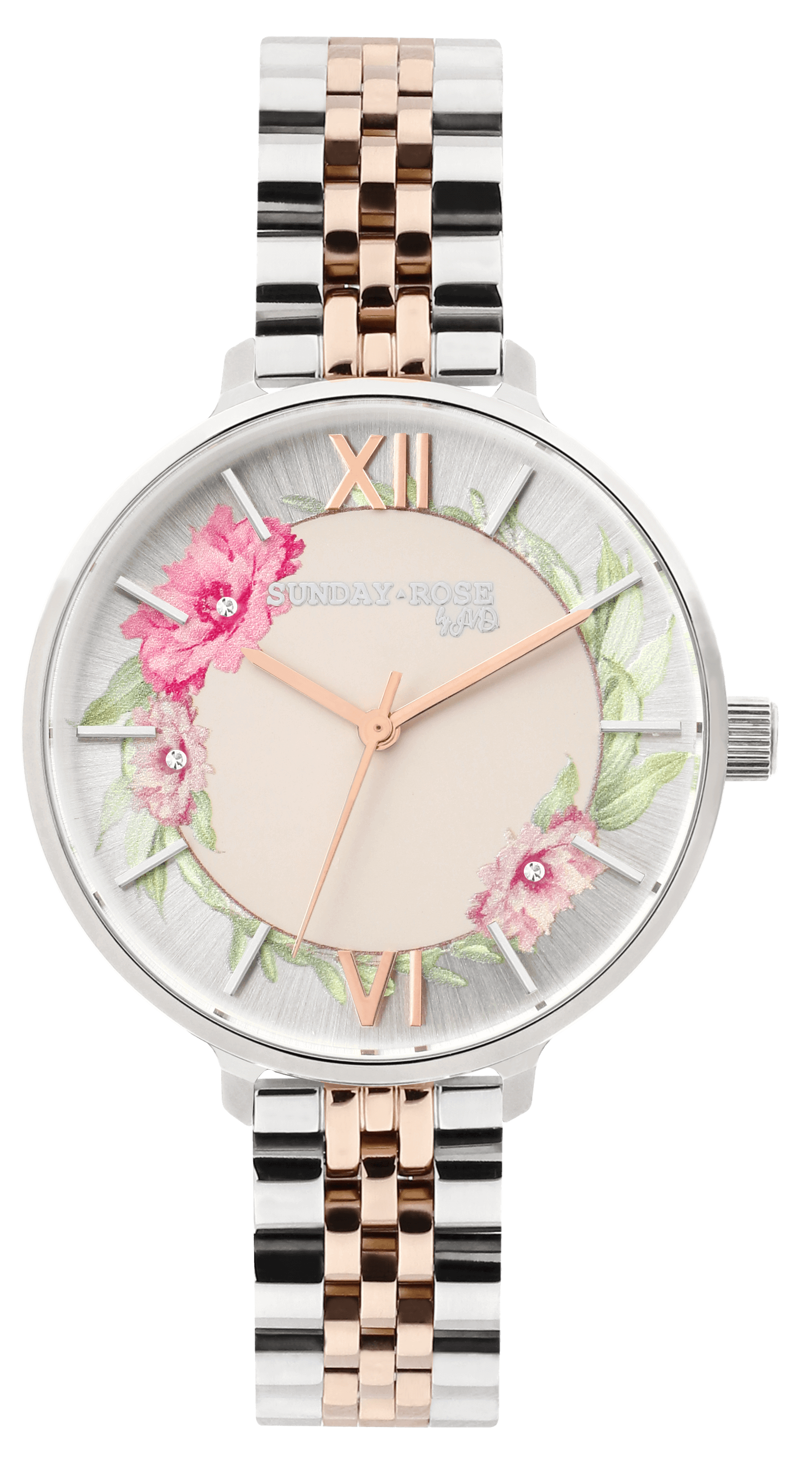 Dámské luxusní designové hodinky SUNDAY ROSE Spirit BLUSH SUN-S18