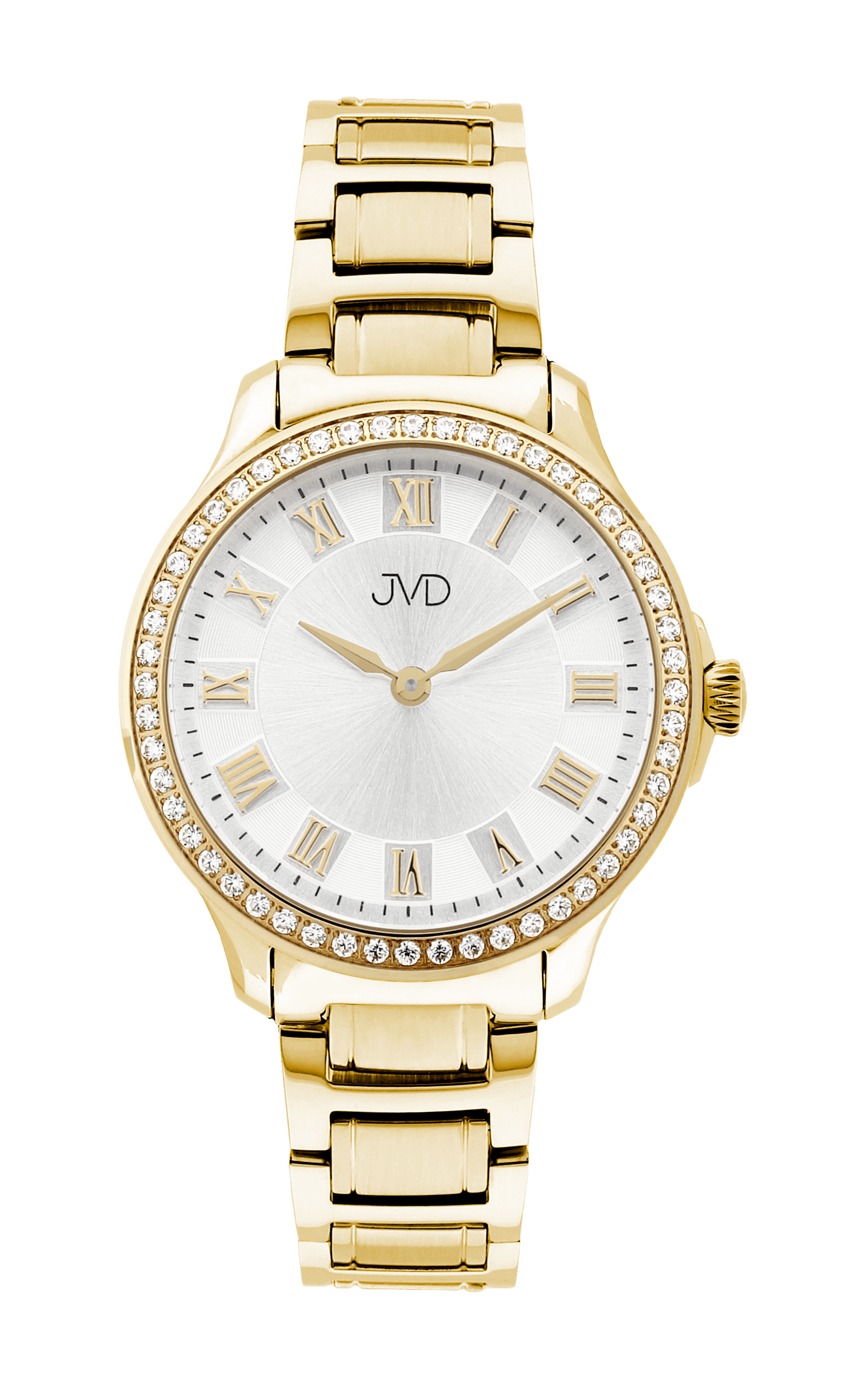 Dámské luxusní nerezové hodinky JVD JG1022.4 se švýcarským strojkem