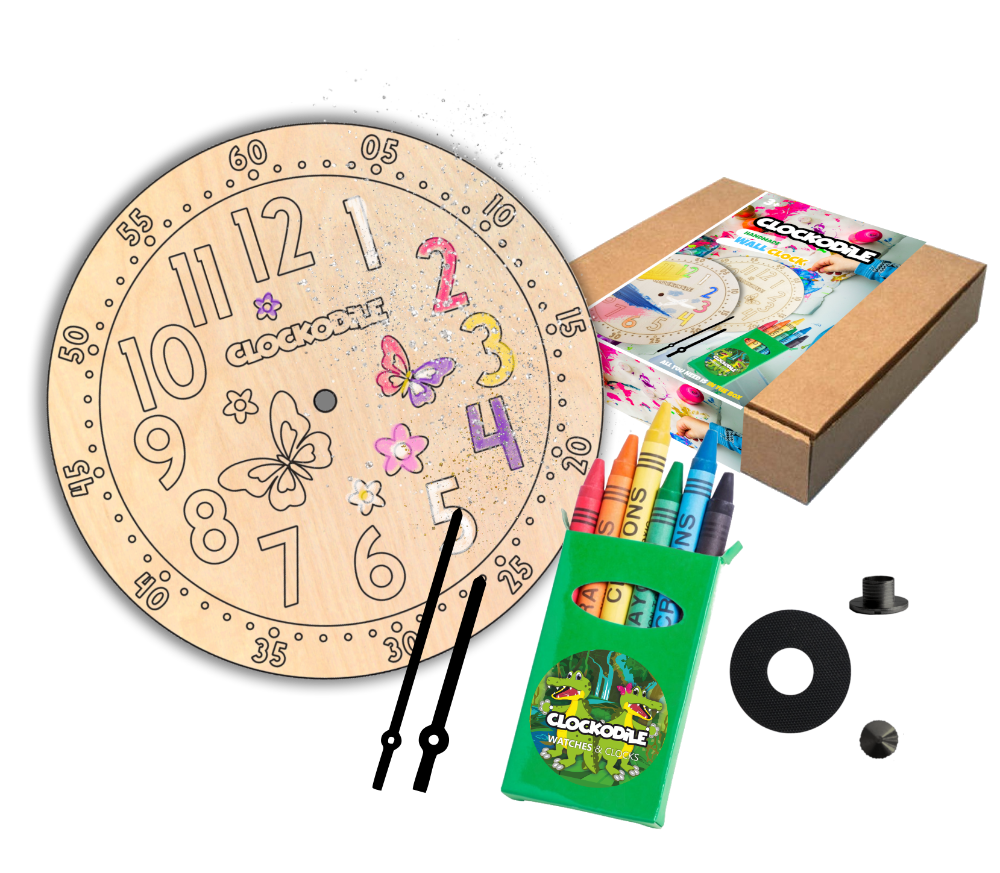 CLOCKODILE Set k výrobě nástěnných hodin s motýlky CLOCKODILE CREATIVE Butterflies CCT0021 POSLEDNÍ KS STAŇKOV