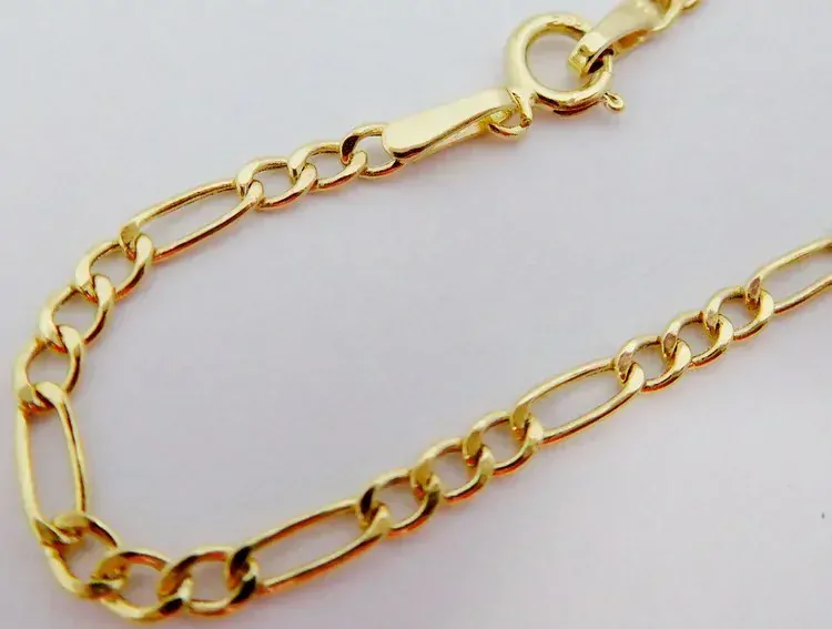 Klenoty Budín Pánský moderní zlatý náramek FIGARO 585/1,79gr 21cm HK7060