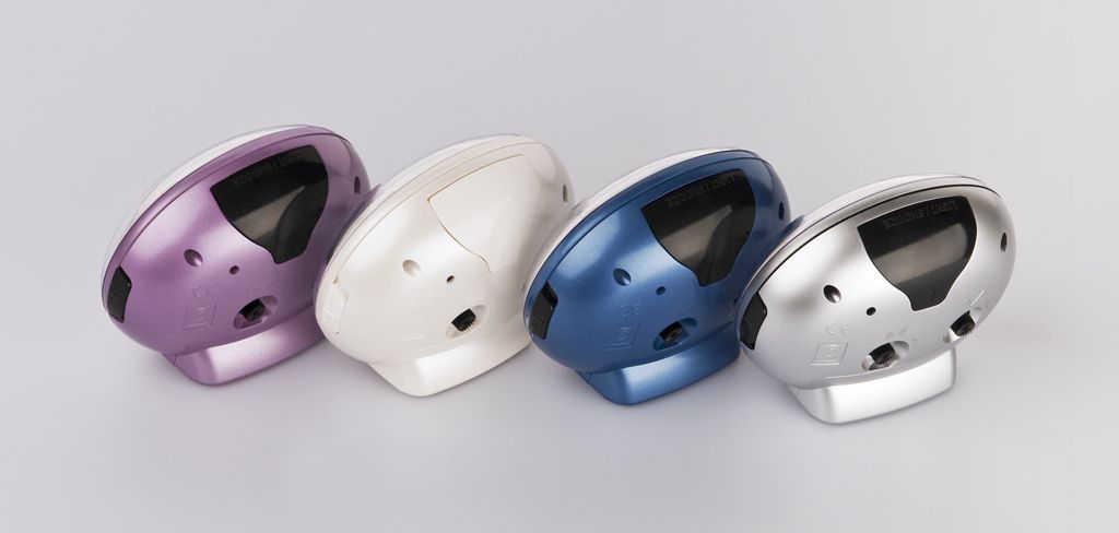 Stříbrný šedý bateriový svítící LED budík   JVD sweep SRP810.12