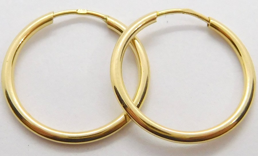 Klenoty Budín Zlaté kruhy ze žlutého zlata pr.16mm 585/0,38gr H156